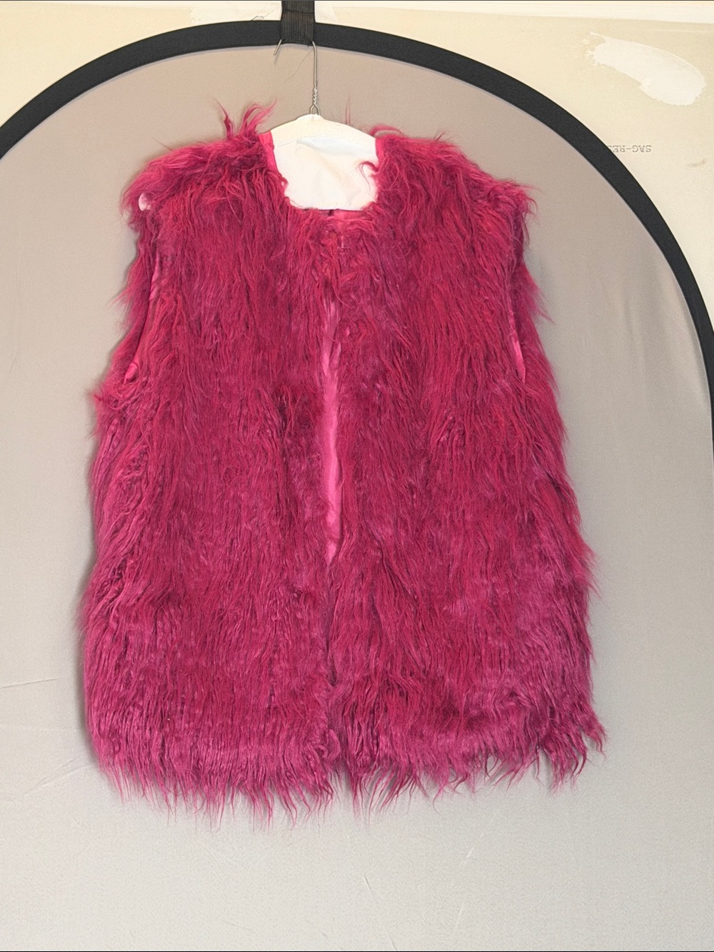 Nasty Gal Faux Fur Vest Fuschia